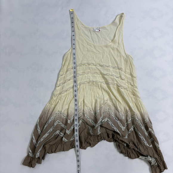 Free People Intimately Tunic Top Women's Small Lace Trim Ombré Sleeveless Tank - Picture 5 of 7